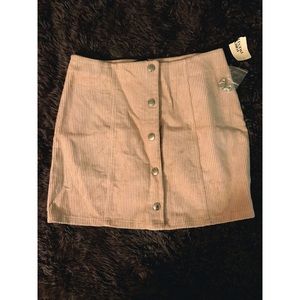 Corduroy button skirt